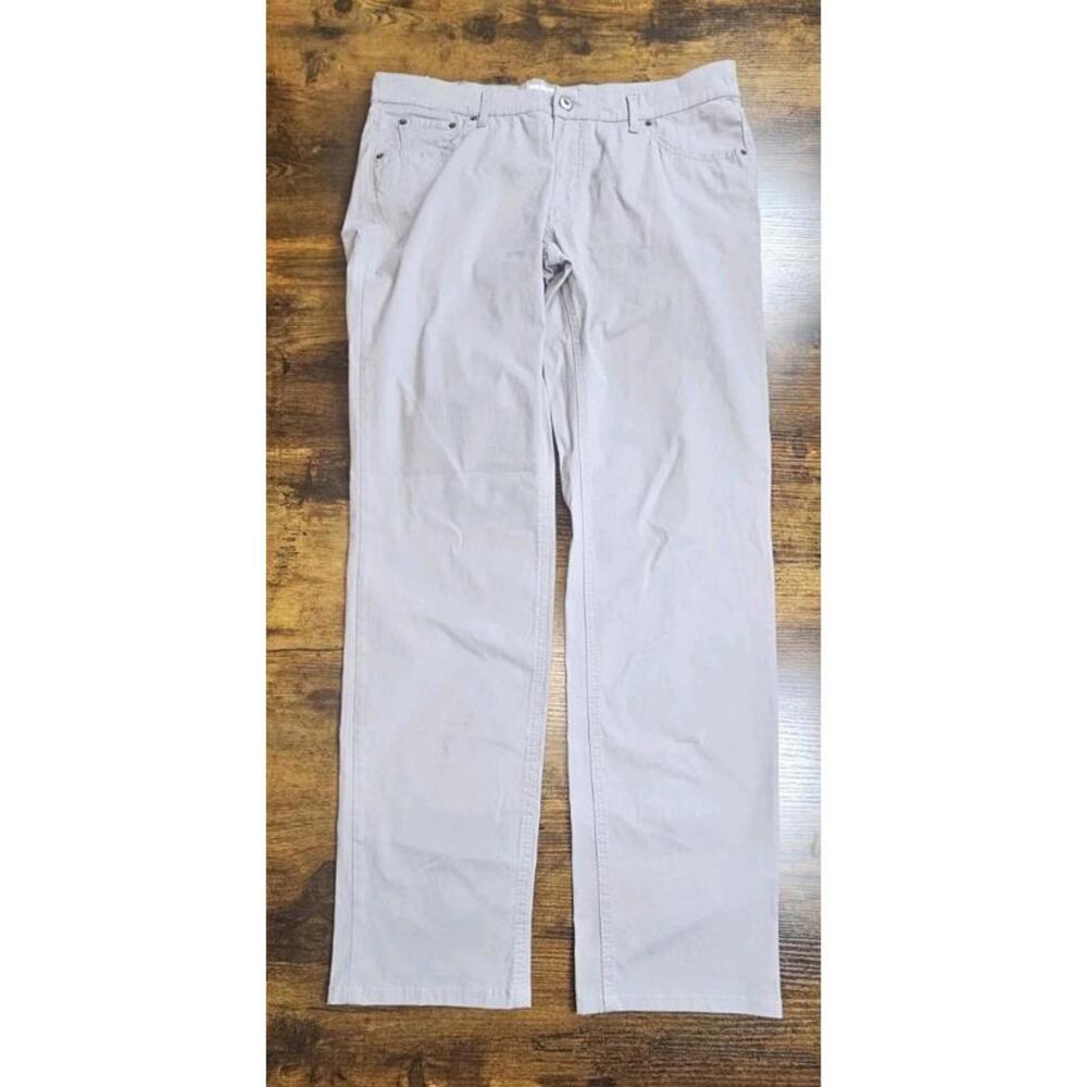 Brax Men’s Gray Marathon Chuck Modern Fit Flex Pants Size 36X33